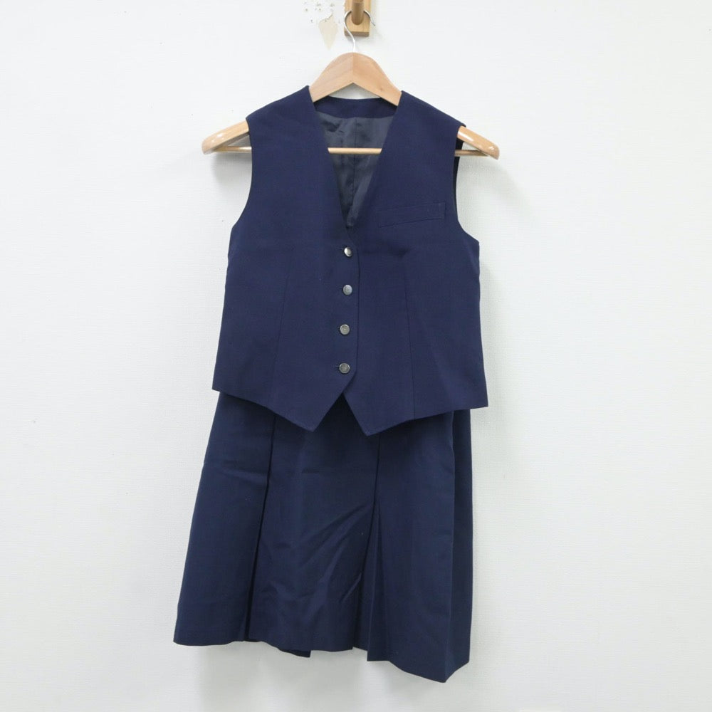 【中古】東京都 立川第八中学校 女子制服 4点（ブレザー・ベスト・スカート）sf016605