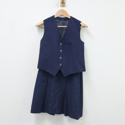 【中古】東京都 立川第八中学校 女子制服 4点（ブレザー・ベスト・スカート）sf016605