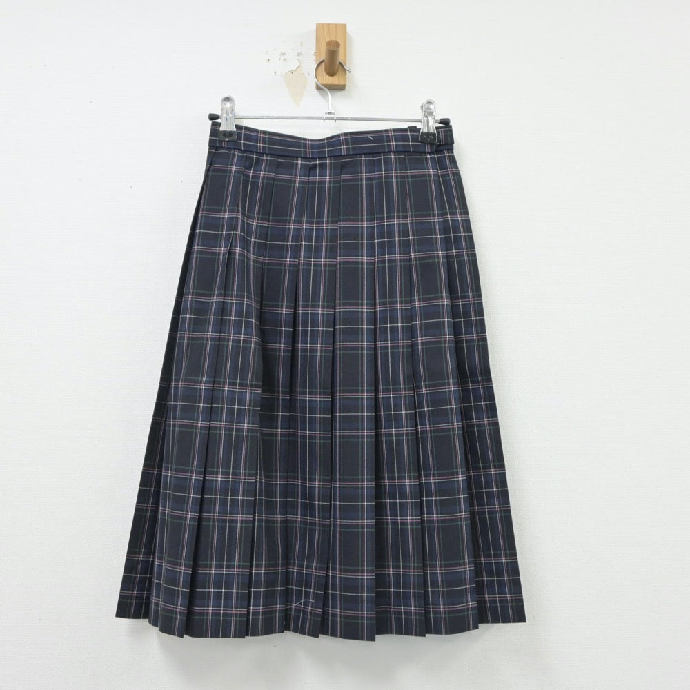 【中古】福岡県 星琳高等学校 女子制服 3点（シャツ・ニットベスト・スカート）sf016606