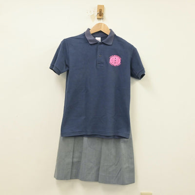 【中古】東京都 国際高等学校 女子制服 4点（シャツ・ニットベスト・スカート）sf016616