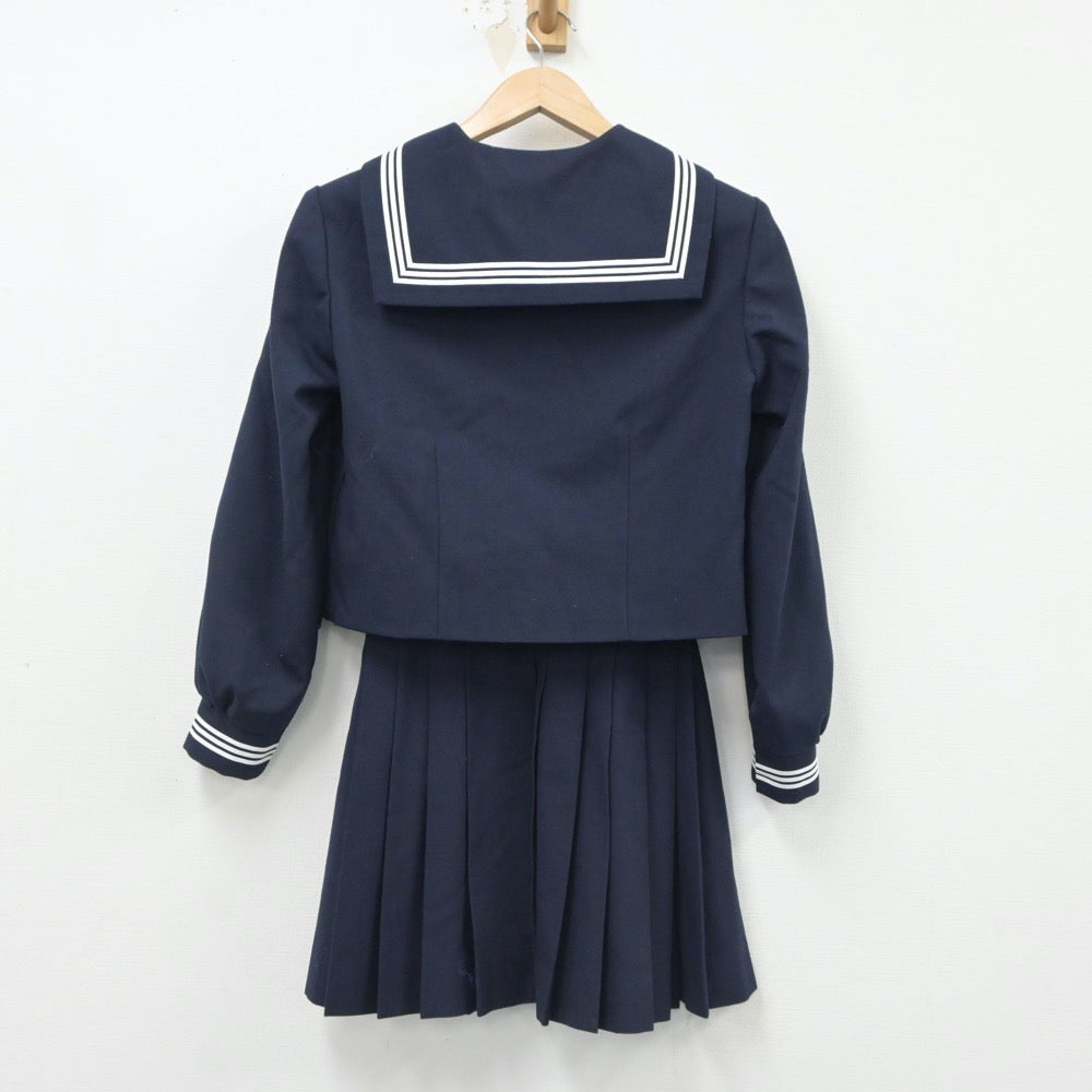 【中古】東京都 駒場高等学校 女子制服 2点（セーラー服・スカート）sf016619