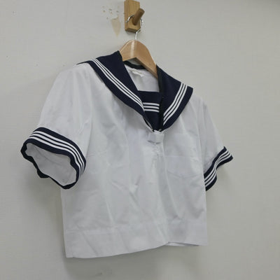 【中古】茨城県 里美中学校 女子制服 1点（セーラー服）sf016629