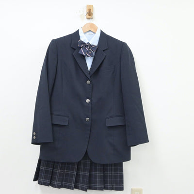 【中古】神奈川県 秦野総合高等学校 女子制服 4点（ブレザー・シャツ・スカート）sf016630