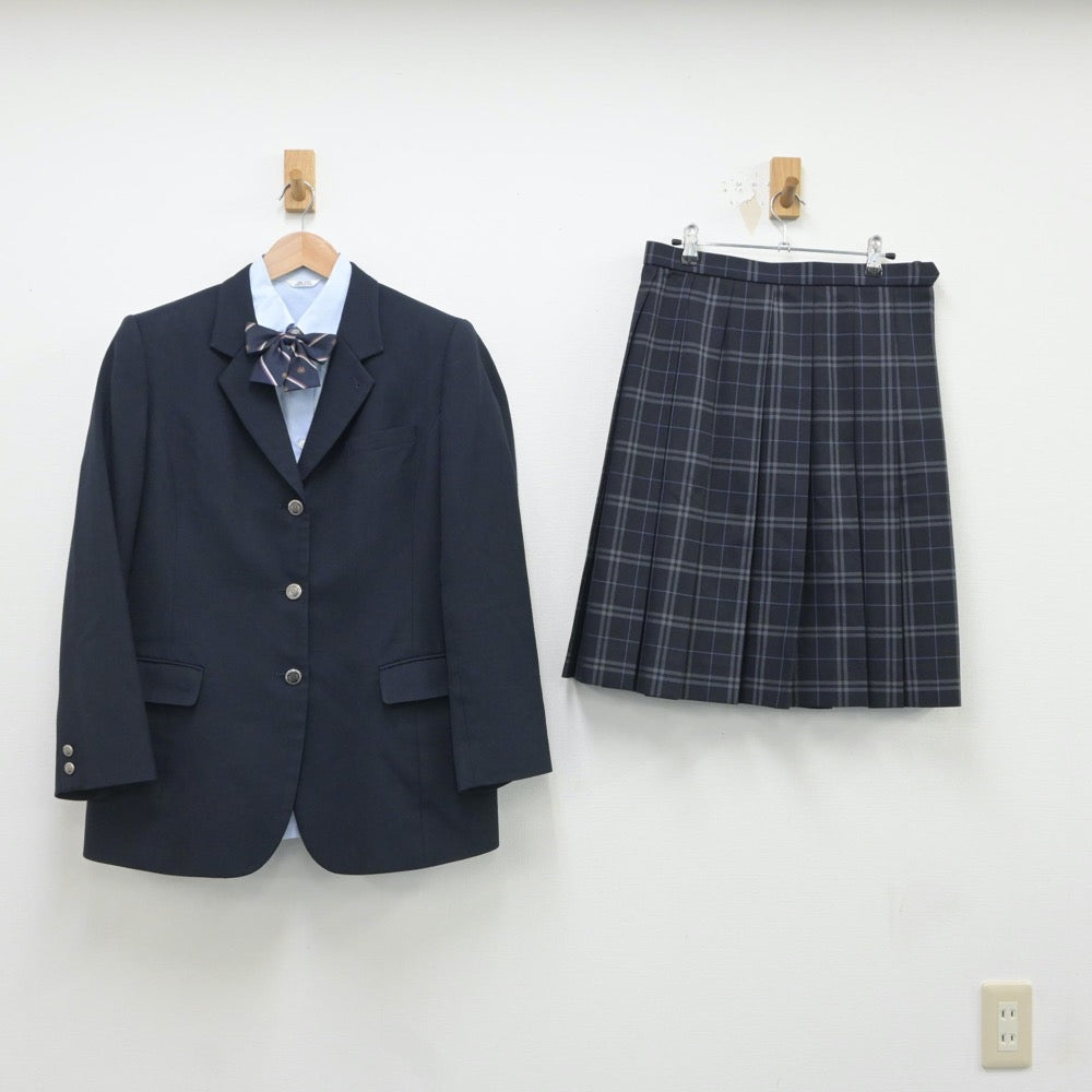 【中古】神奈川県 秦野総合高等学校 女子制服 4点（ブレザー・シャツ・スカート）sf016630