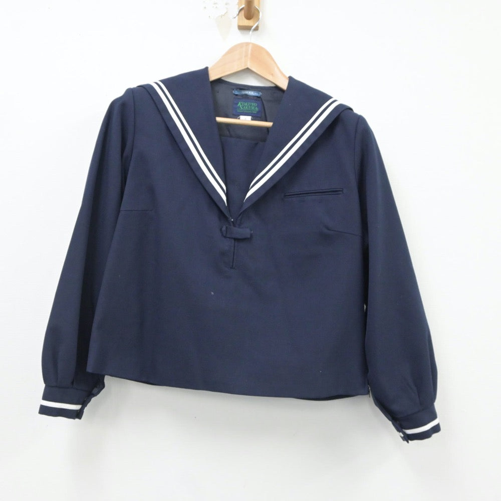 【中古】岡山県 玉島北中学校 女子制服 1点（セーラー服）sf016631