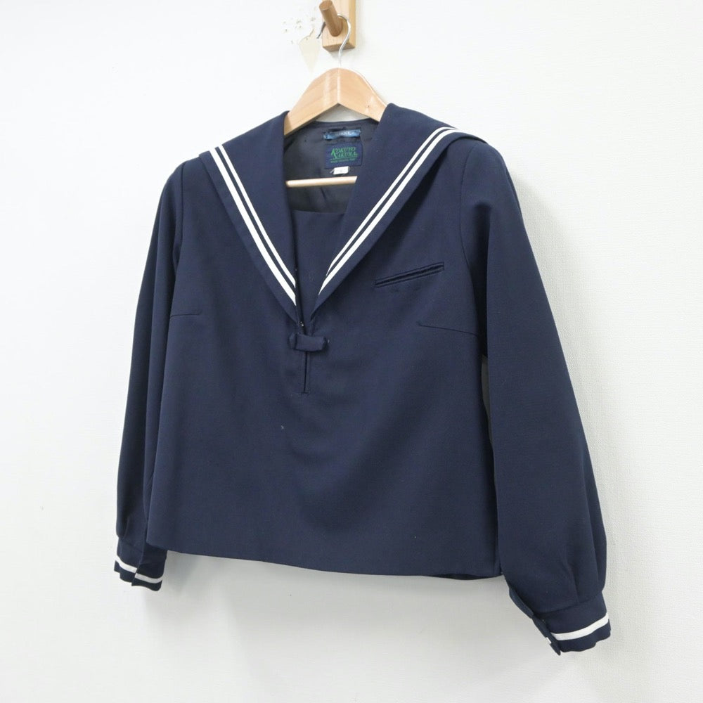 【中古】岡山県 玉島北中学校 女子制服 1点（セーラー服）sf016631