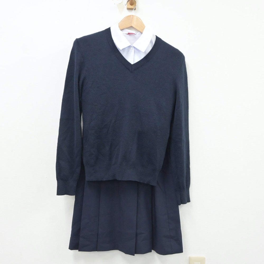 中古制服】東京都 葛西第三中学校 女子制服 5点（ブレザー・シャツ・ニット・スカート）sf016633【リサイクル学生服】 | 中古制服通販パレイド