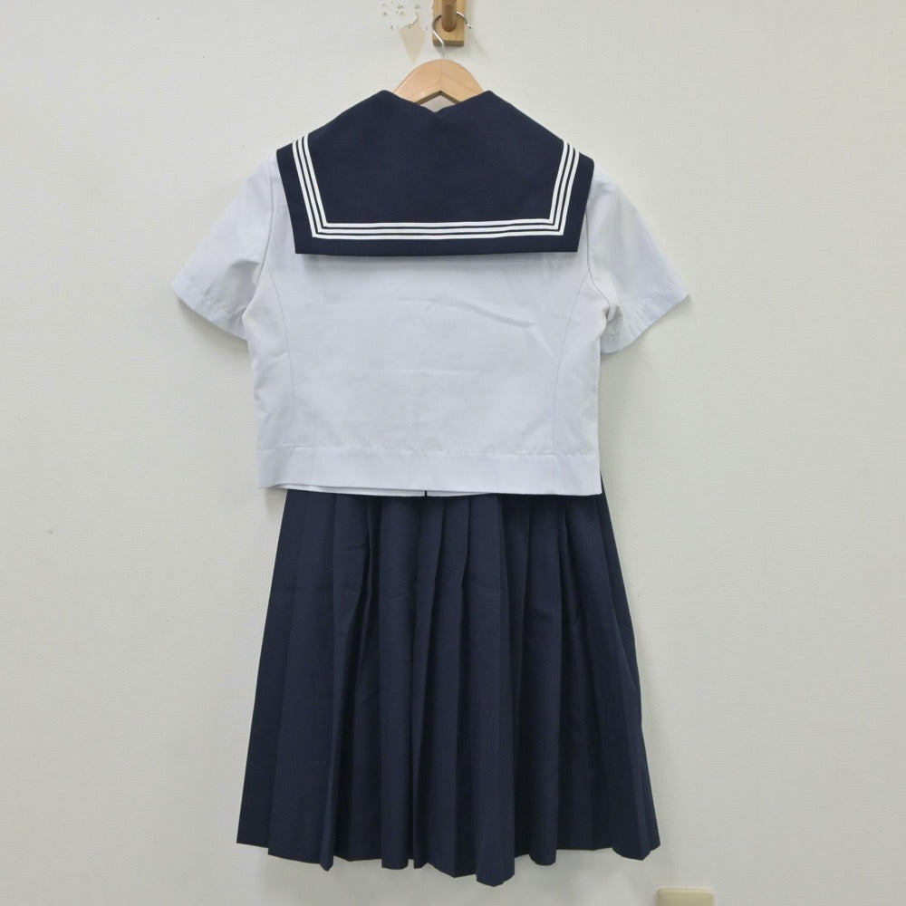 【中古】愛知県 小牧中学校 女子制服 4点（セーラー服・スカート）sf016634