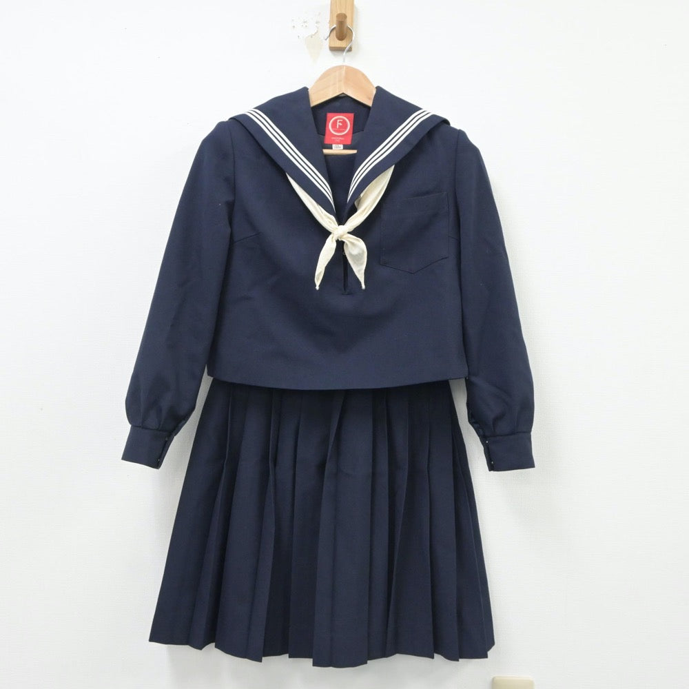 【中古】愛知県 小牧中学校 女子制服 3点（セーラー服・スカート）sf016636