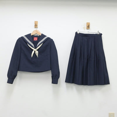 【中古】愛知県 小牧中学校 女子制服 3点（セーラー服・スカート）sf016636