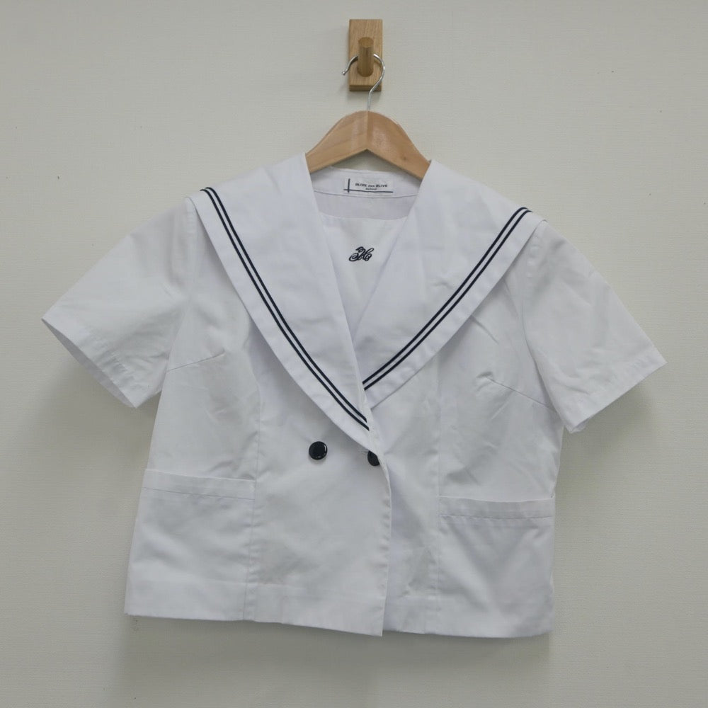 【中古】青森県 東中学校 女子制服 1点（セーラー服）sf016653