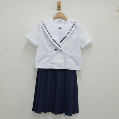 【中古】青森県 東中学校 女子制服 3点（セーラー服・スカート）sf016654