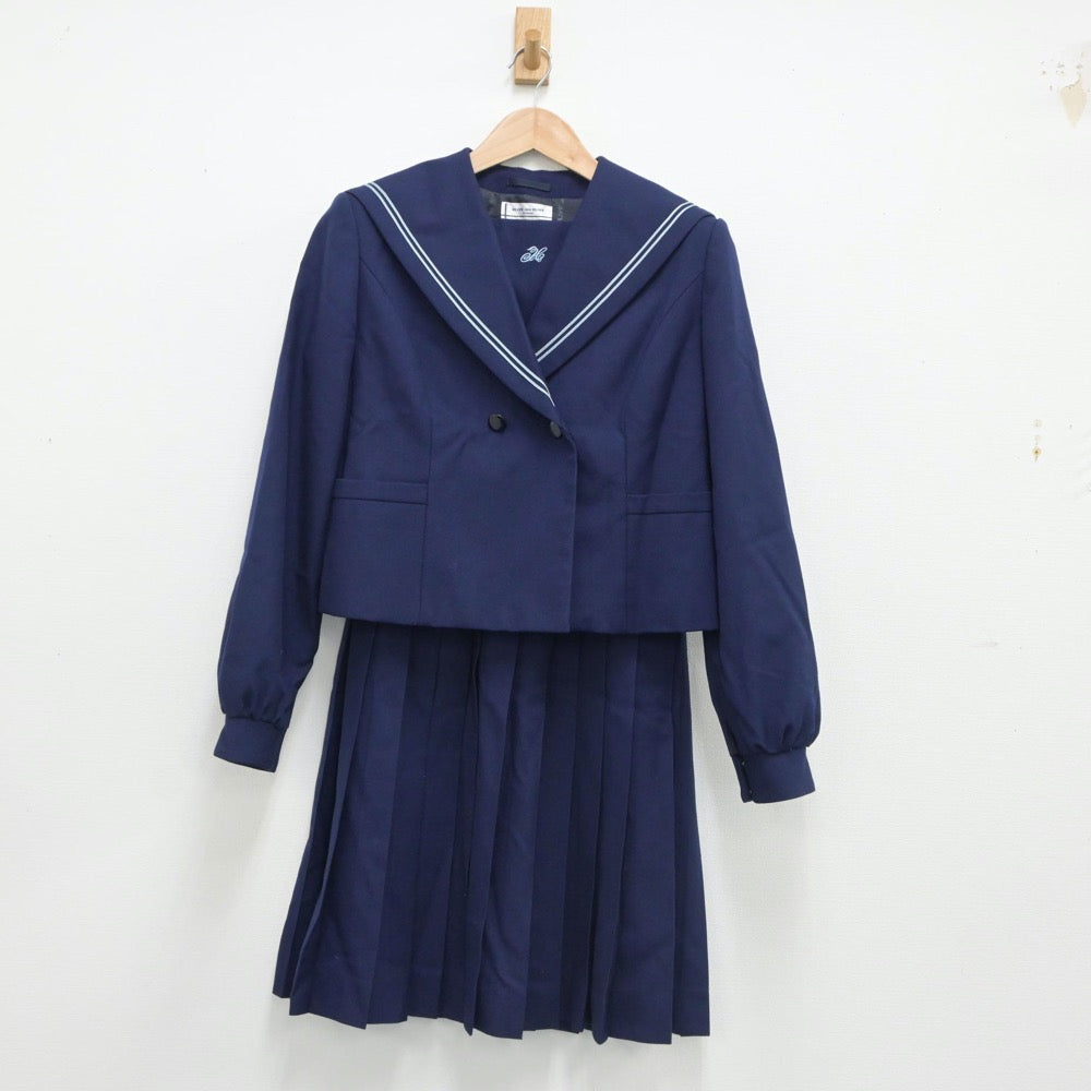 【中古】青森県 東中学校 女子制服 2点（セーラー服・スカート）sf016655