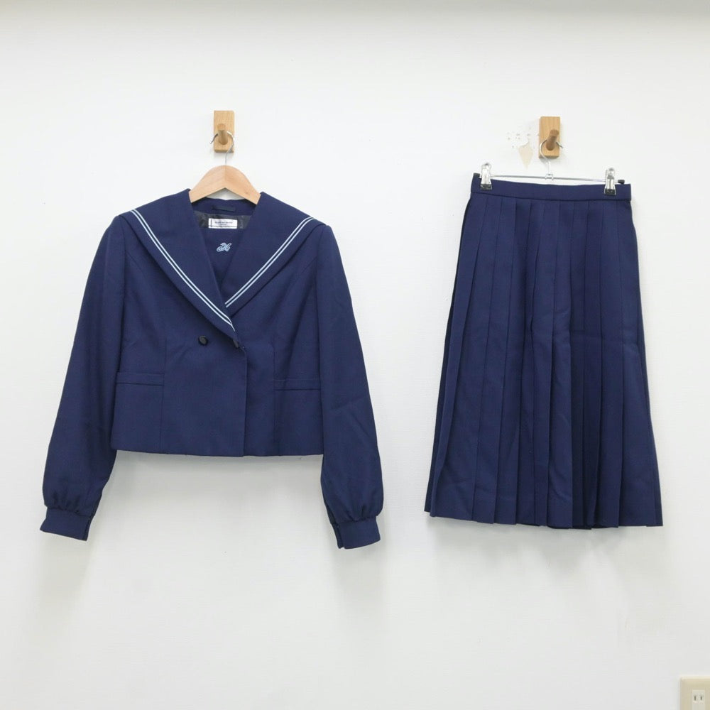 【中古】青森県 東中学校 女子制服 2点（セーラー服・スカート）sf016655