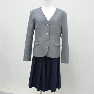 【中古】東京都 跡見学園中学校 女子制服 3点（ブレザー・ジャンパースカート・スカート）sf016657