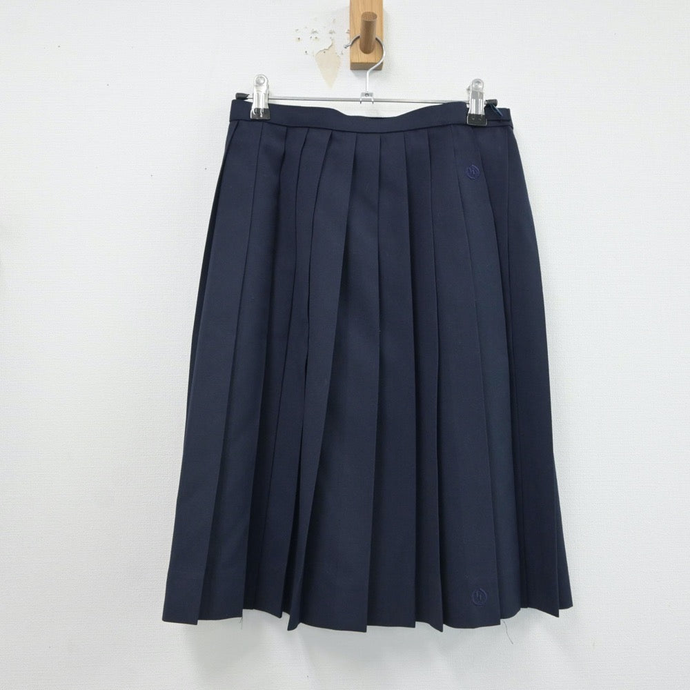 【中古】埼玉県 大宮高等学校 女子制服 2点（ベスト・スカート）sf016662