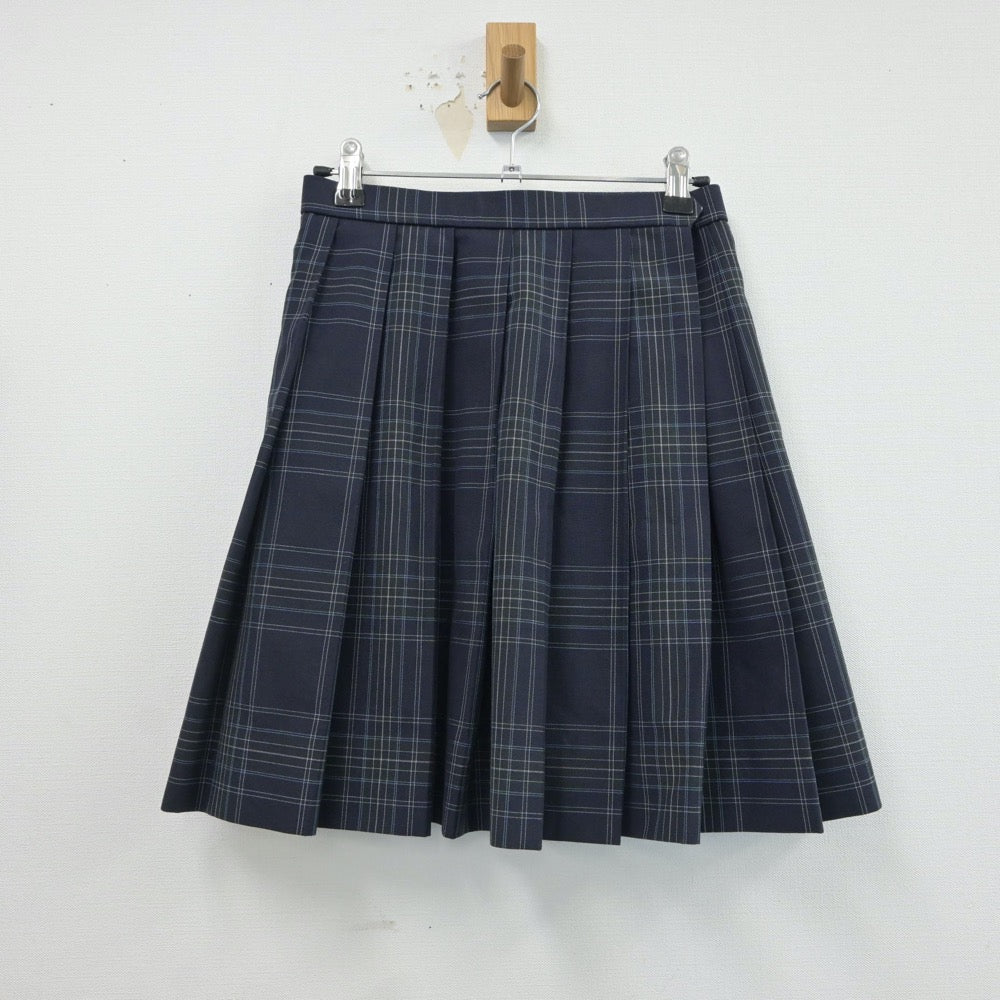 【中古】東京都 日野台高等学校 女子制服 2点（ニットベスト・スカート）sf016664