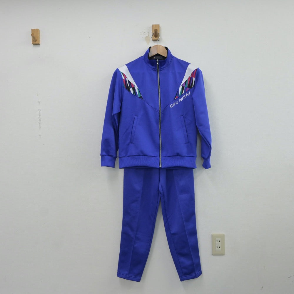 【中古】岐阜県 岐阜西中学校 女子制服 2点（ジャージ 上・ジャージ 下）sf016666