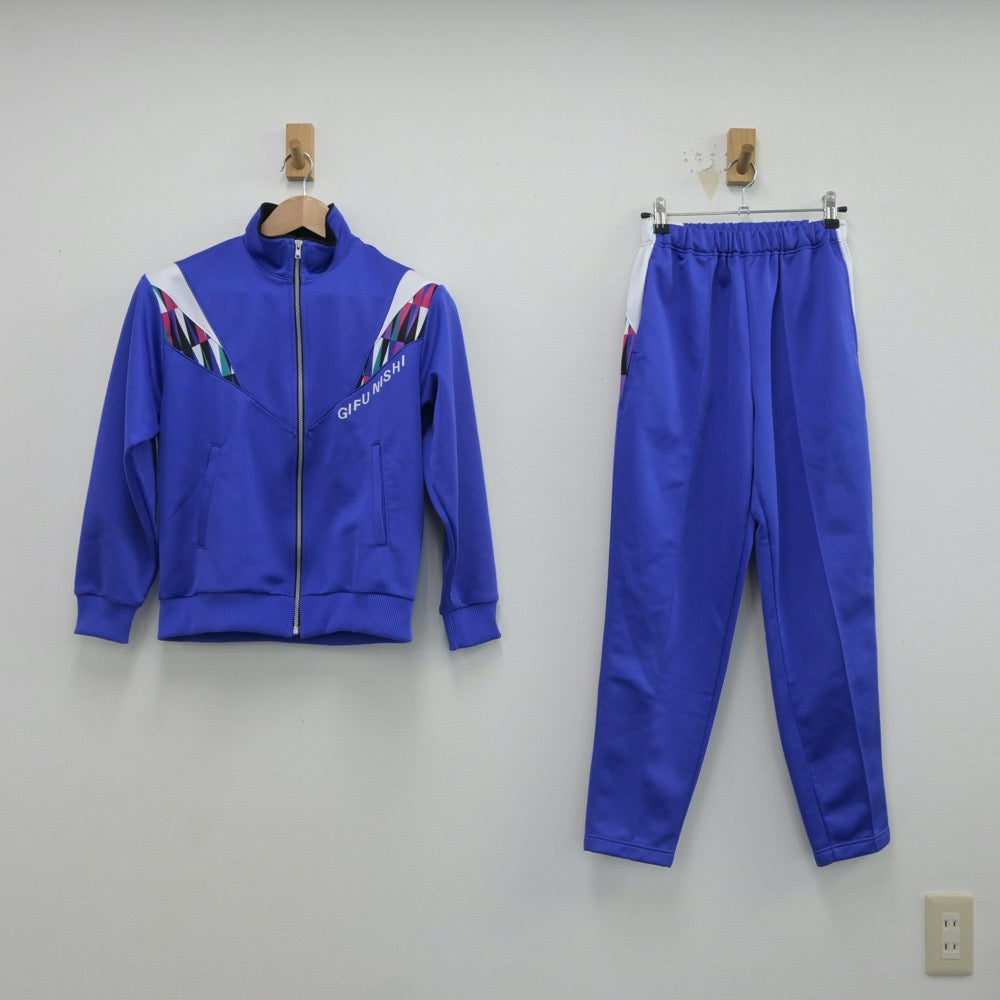 【中古】岐阜県 岐阜西中学校 女子制服 2点（ジャージ 上・ジャージ 下）sf016667