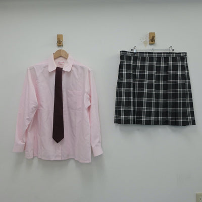 【中古】鹿児島県 屋久島おおぞら高等学校 女子制服 4点（ブレザー・シャツ・スカート）sf016669