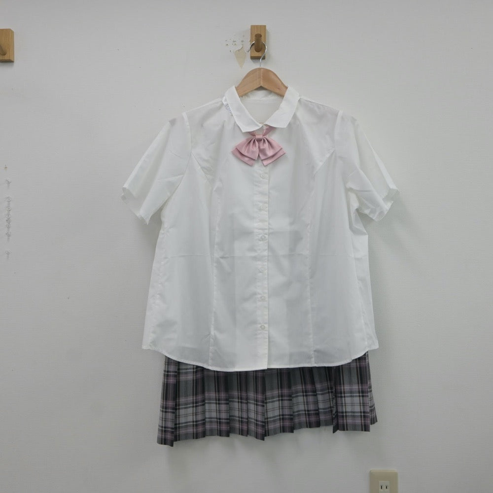 【中古】鹿児島県 屋久島おおぞら高等学校 女子制服 3点（シャツ・スカート）sf016670