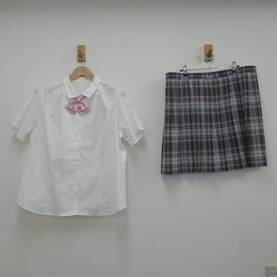 【中古】鹿児島県 屋久島おおぞら高等学校 女子制服 3点（シャツ・スカート）sf016670