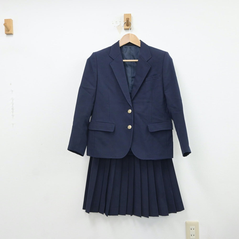 【中古】長野県 堀金中学校 女子制服 3点（ブレザー・ベスト・スカート）sf016672