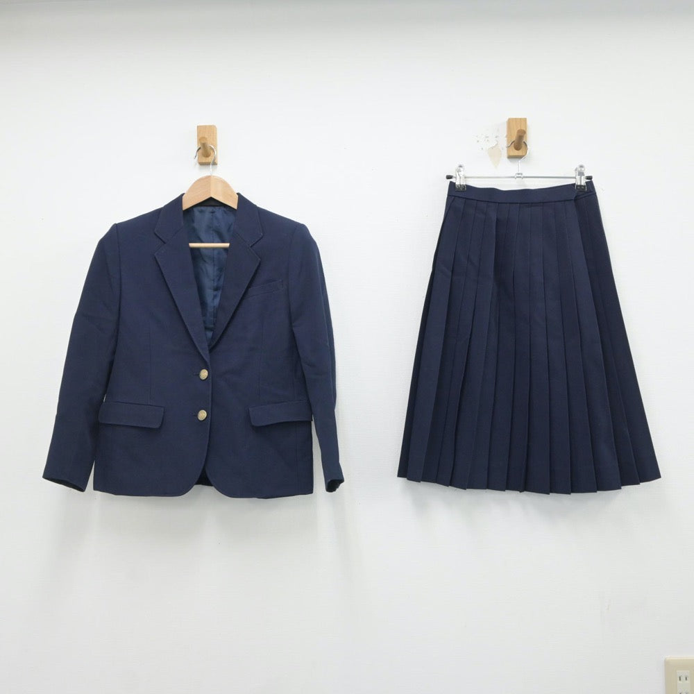 【中古】長野県 堀金中学校 女子制服 3点（ブレザー・ベスト・スカート）sf016672