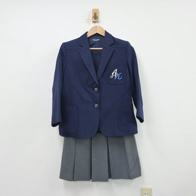 【中古】神奈川県 旭北中学校 女子制服 3点（ブレザー・スカート・ベスト）sf016682