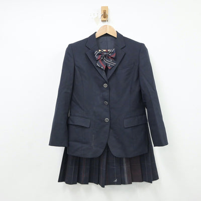 【中古】三重県 あけぼの学園高等学校 女子制服 3点（ブレザー・スカート）sf016692