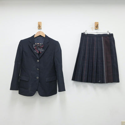 【中古】三重県 あけぼの学園高等学校 女子制服 3点（ブレザー・スカート）sf016692