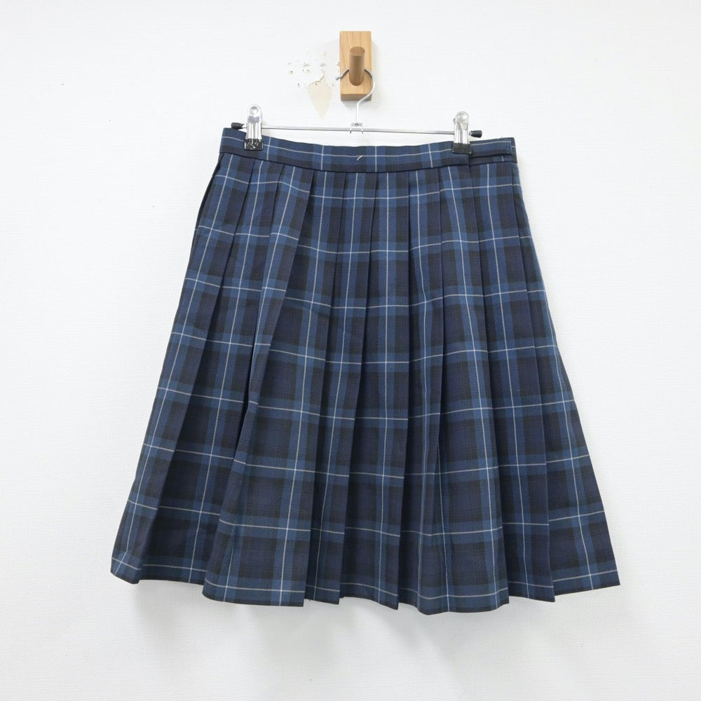 【中古】福岡県 福岡講倫館高等学校 女子制服 2点（シャツ・スカート）sf016693