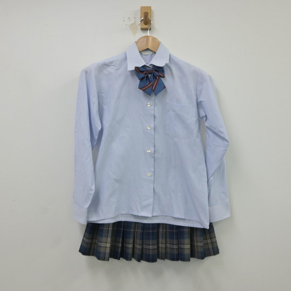 【中古】東京都 田無高等学校 女子制服 3点（シャツ・スカート）sf016695