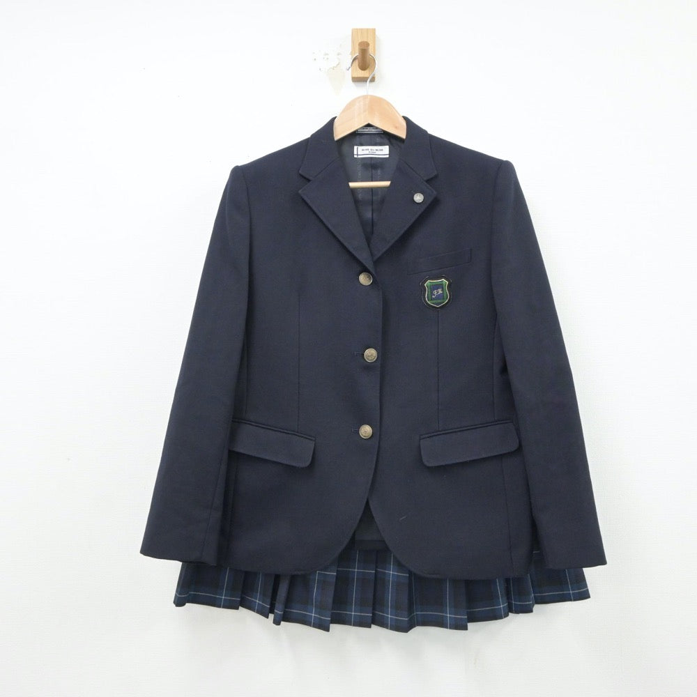 【中古】福岡県 福岡講倫館高等学校 女子制服 4点（ブレザー・スカート）sf016702