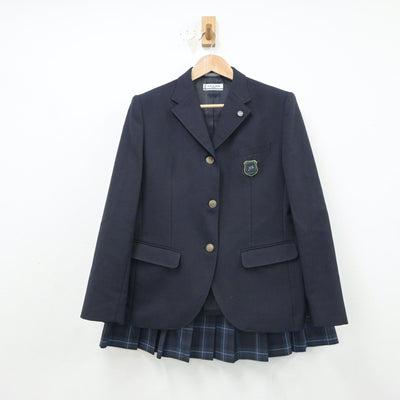 【中古】福岡県 福岡講倫館高等学校 女子制服 4点（ブレザー・スカート）sf016702