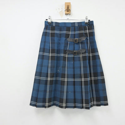 【中古】福島県 会津高等学校 女子制服 2点（シャツ・スカート）sf016706