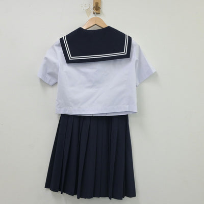 【中古】愛知県 御津中学校 女子制服 3点（セーラー服・スカート）sf016710