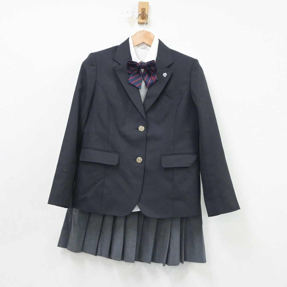 【中古】奈良県 西大和学園高等学校 女子制服 4点（ブレザー・シャツ・スカート）sf016712