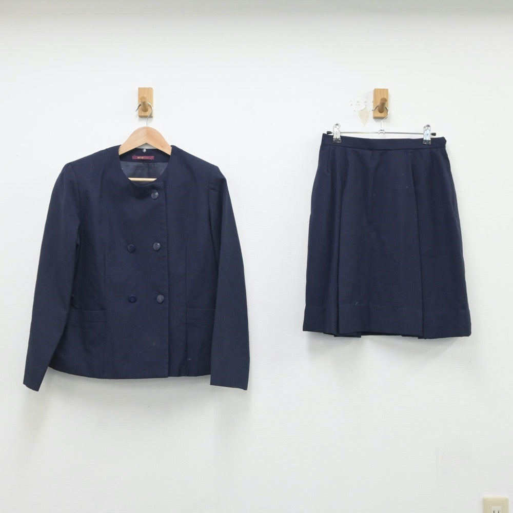 【中古】福島県 第三中学校 女子制服 2点（ブレザー・スカート）sf016714