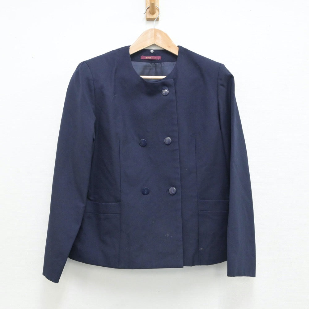 【中古】福島県 第三中学校 女子制服 2点（ブレザー・スカート）sf016714