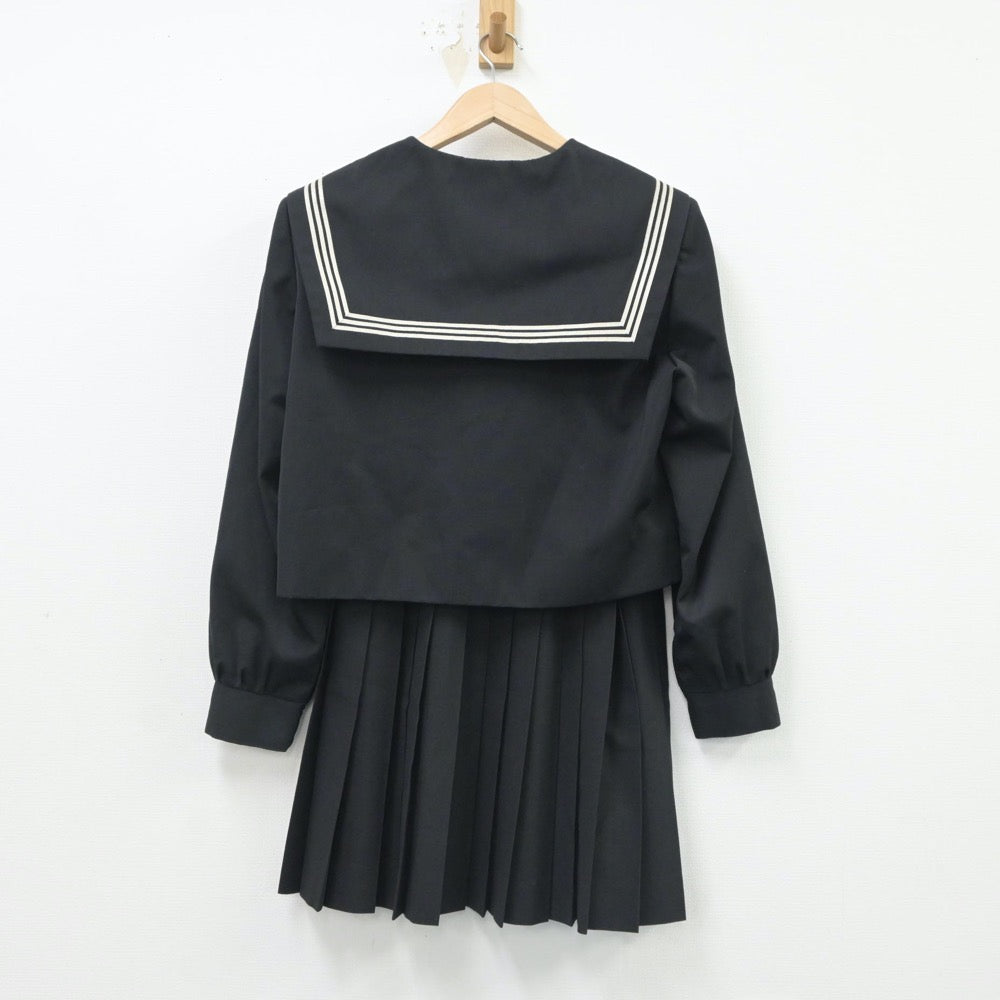 【中古】三重県 菰野中学校 女子制服 3点（セーラー服・スカート・スカート）sf016716