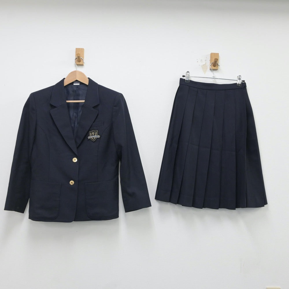 【中古】千葉県 聖徳大学附属女子高等学校 女子制服 3点（ブレザー・ベスト・スカート）sf016724