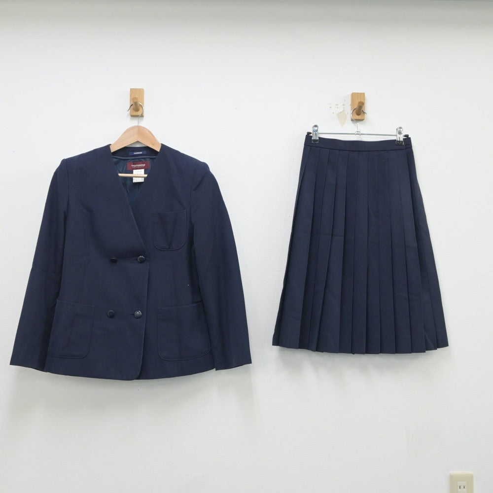 【中古】広島県 城北中学校 女子制服 2点（ブレザー・スカート）sf016728