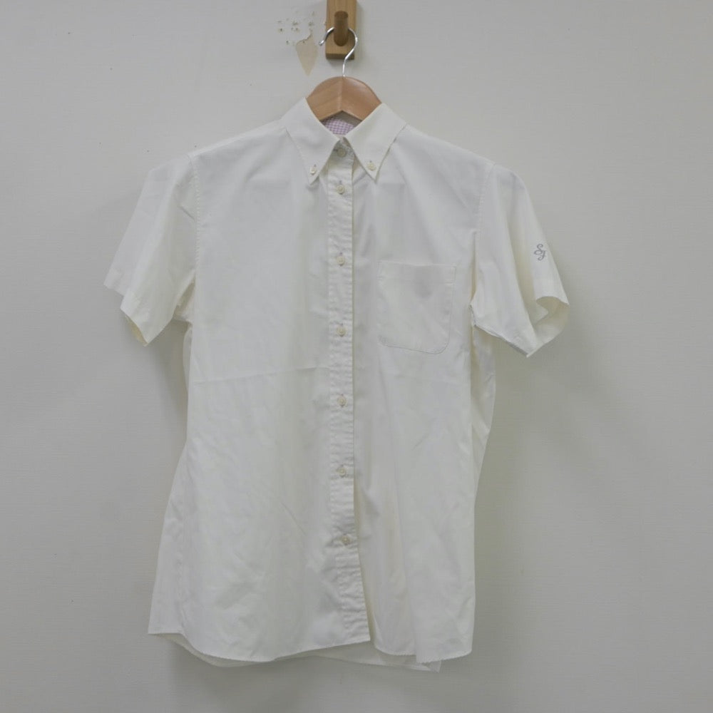 【中古】埼玉県 正智深谷高等学校 女子制服 3点（シャツ・ニットベスト）sf016729