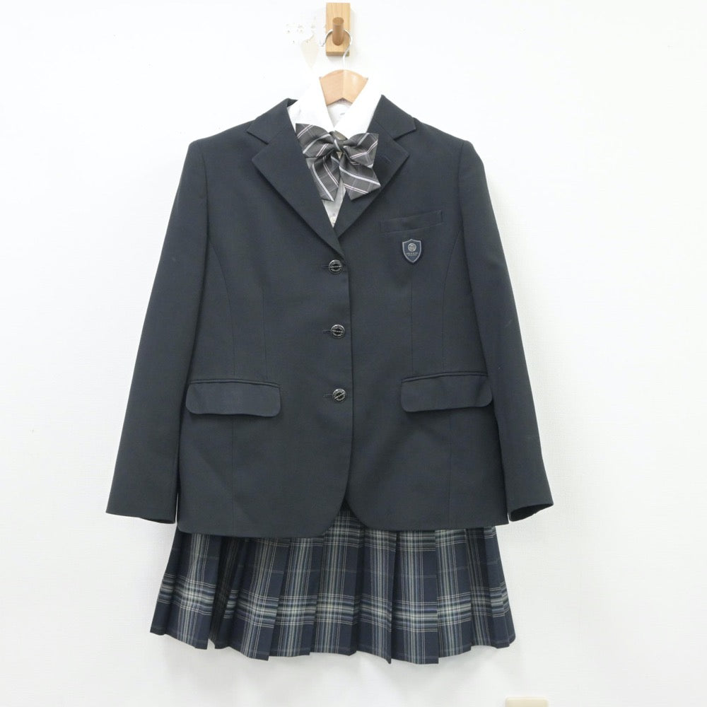 【中古】埼玉県 正智深谷高等学校 女子制服 5点（ブレザー・シャツ・スカート）sf016732