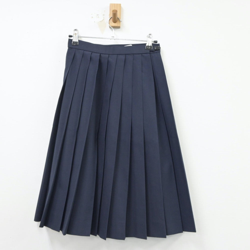 【中古】広島県 城北中学校 女子制服 2点（シャツ・スカート）sf016733