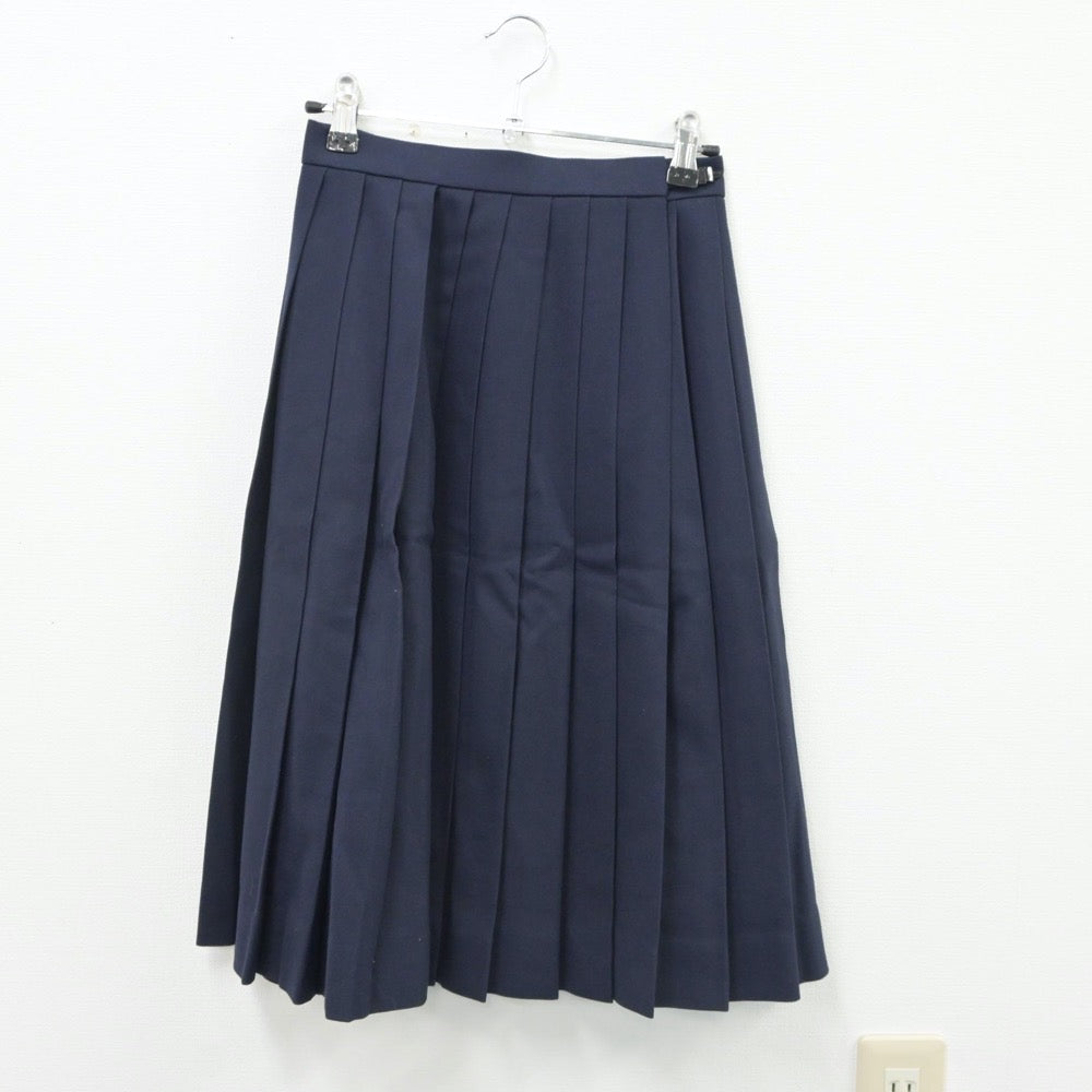 【中古】広島県 城北中学校 女子制服 3点（スカート・ベスト・スカート）sf016735