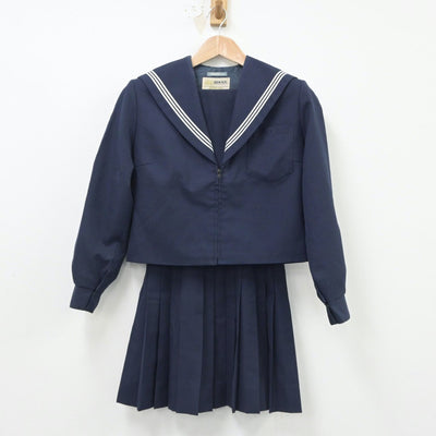 【中古】愛知県 桜台高等学校 女子制服 2点（セーラー服・スカート）sf016738