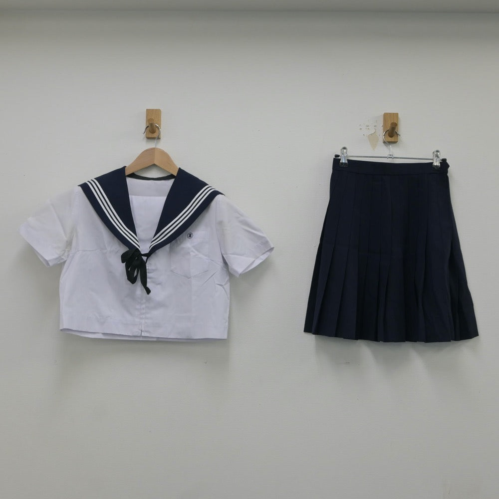 【中古】愛知県 一宮北高等学校 女子制服 3点（セーラー服・スカート）sf016748