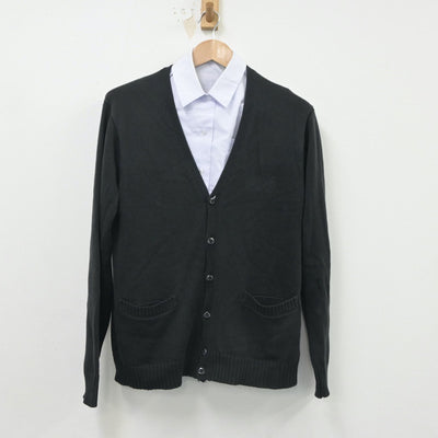 【中古】福岡県 原中学校 女子制服 2点（シャツ・ニット）sf016750